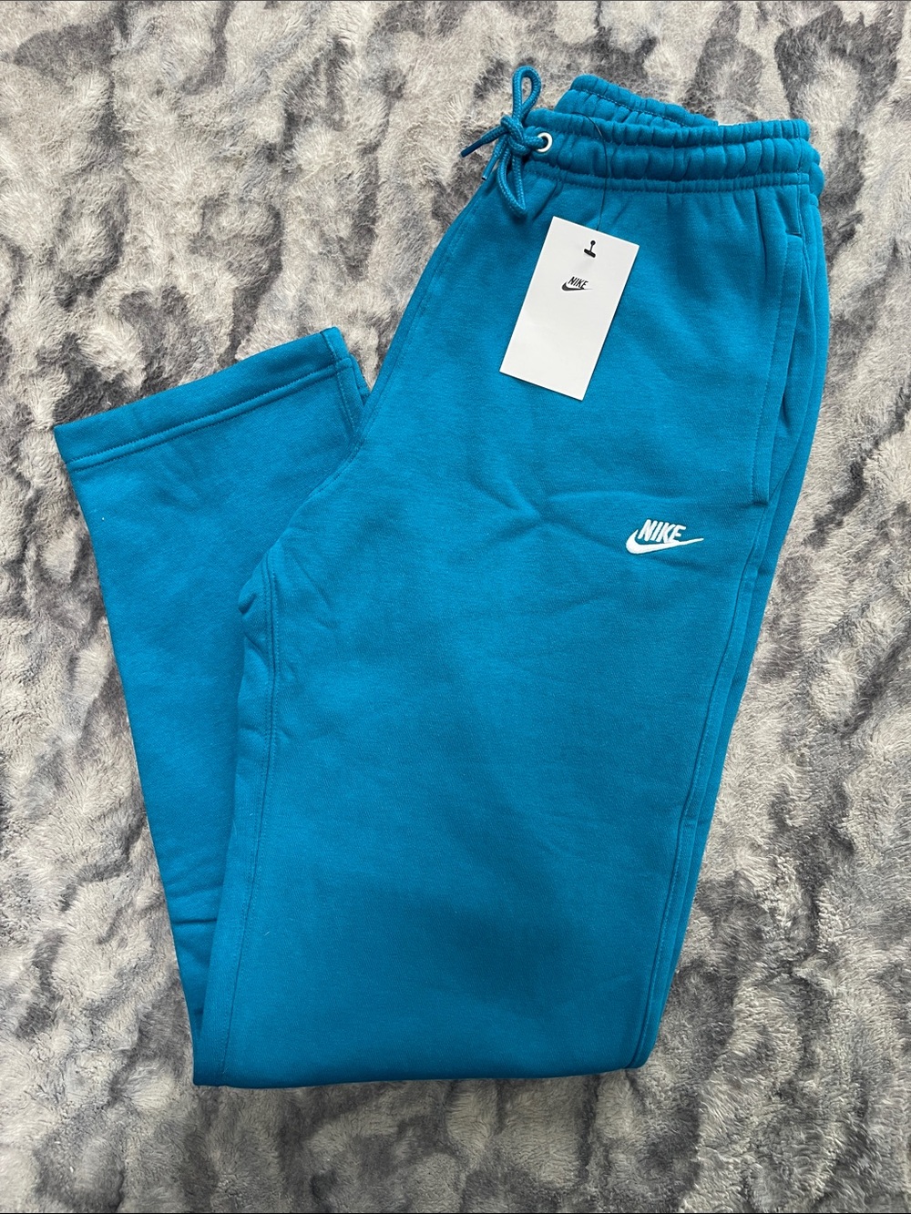 Nike Mens Blue Fleece Jogger Pants